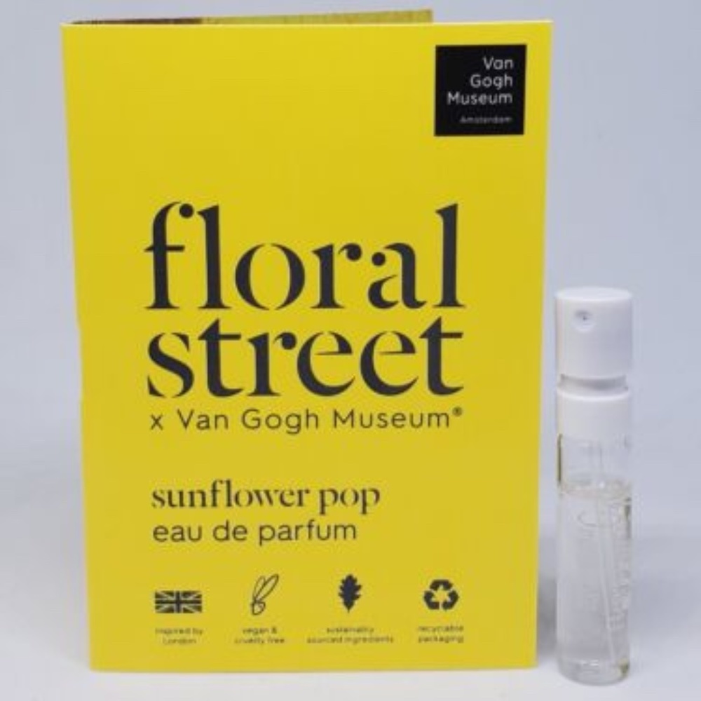 ❤️ 4 for Floral Street Sunflower Pop Van Gogh Travel Mini Vials New on Card